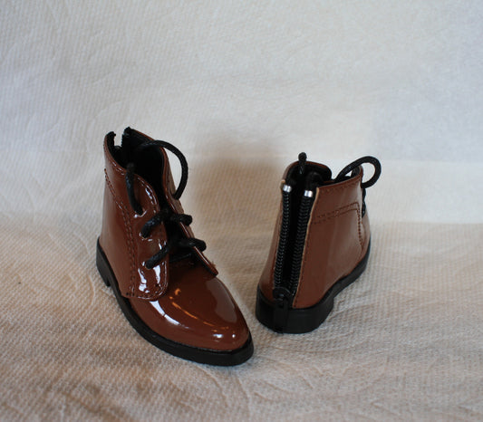 Brown Wing Tip Boots 6.5 cm