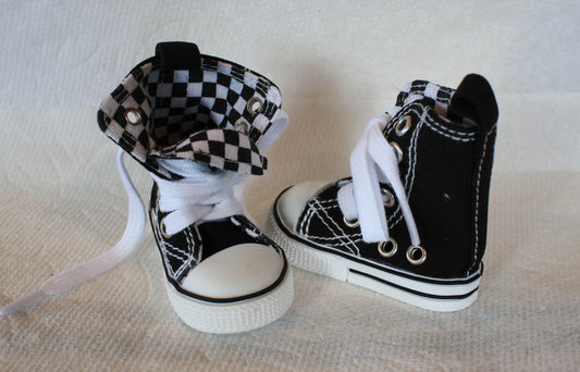 BJD Black High Tops 6.0 cm