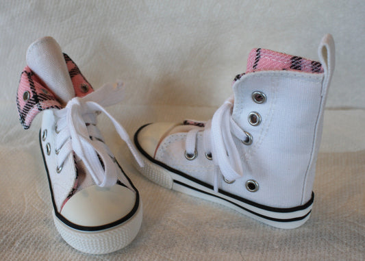 BJD White High Tops 8.5 cm