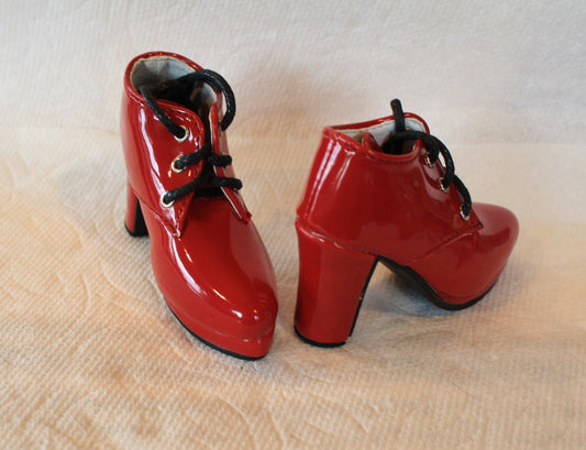 Red Bootie-BJD 7.5 cm