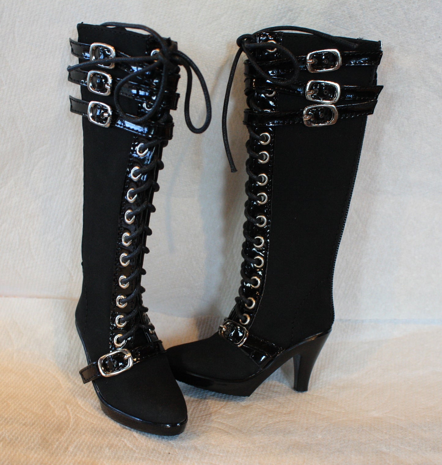 Tall Black Boot-BJD 7.2 cm